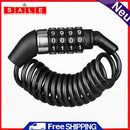 Bike Helmet Backpack Lock Anti Theft 4 Digit Combination Steel Wire Cable Lock