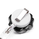 Stationery Lanyards Badge Reel Rose Shape Badges Holder Key Ring For 2PCS