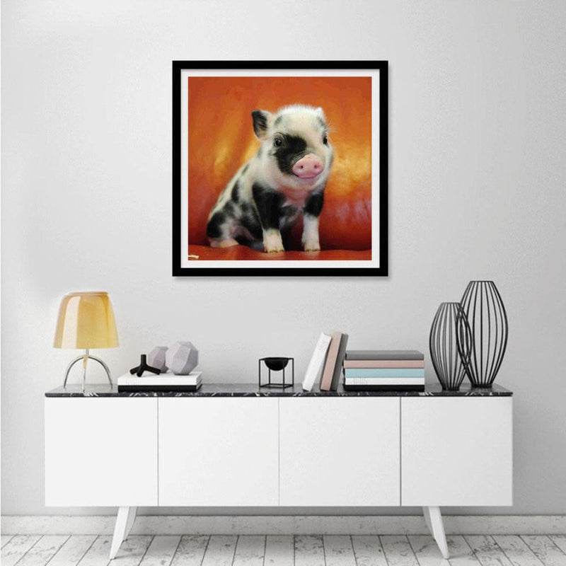 DIY Diamond Painting Cross Stitch 5D Pig Full Drill Embroidery Home Decor Newly