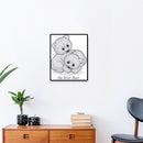 14CT Printed Partial Cross Stitch Handcraft Polar Bear Artwork Wall Decor