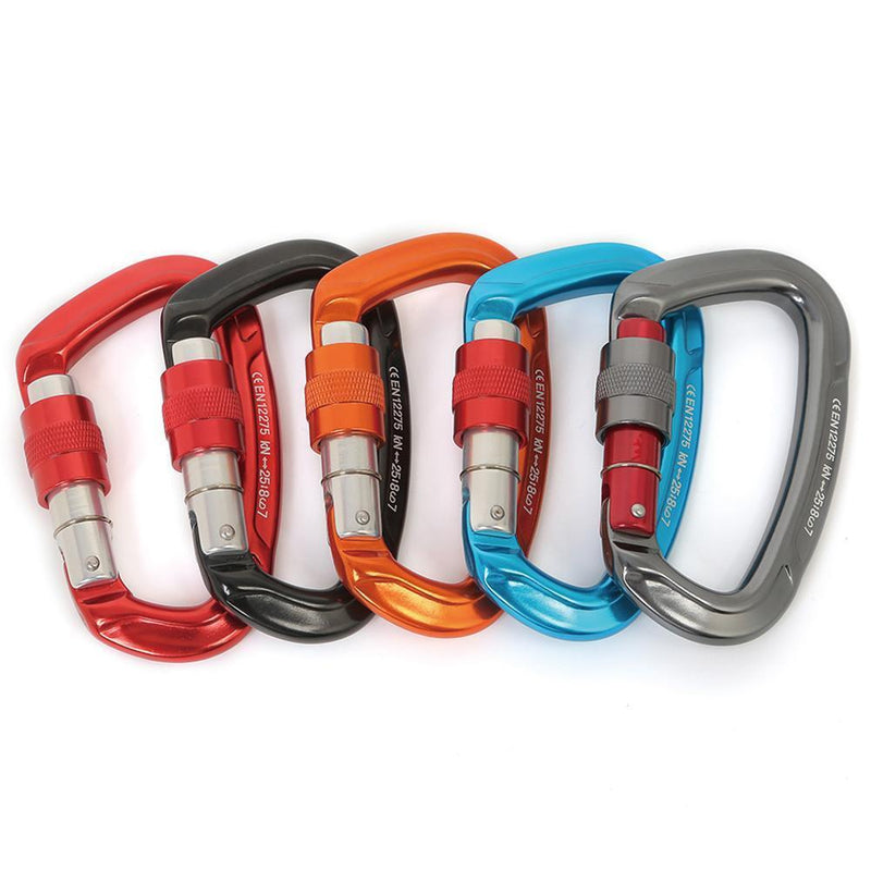 Aluminum Carabiner Outdoor Camping Climbing Hammock Lock Buckle (Orange)