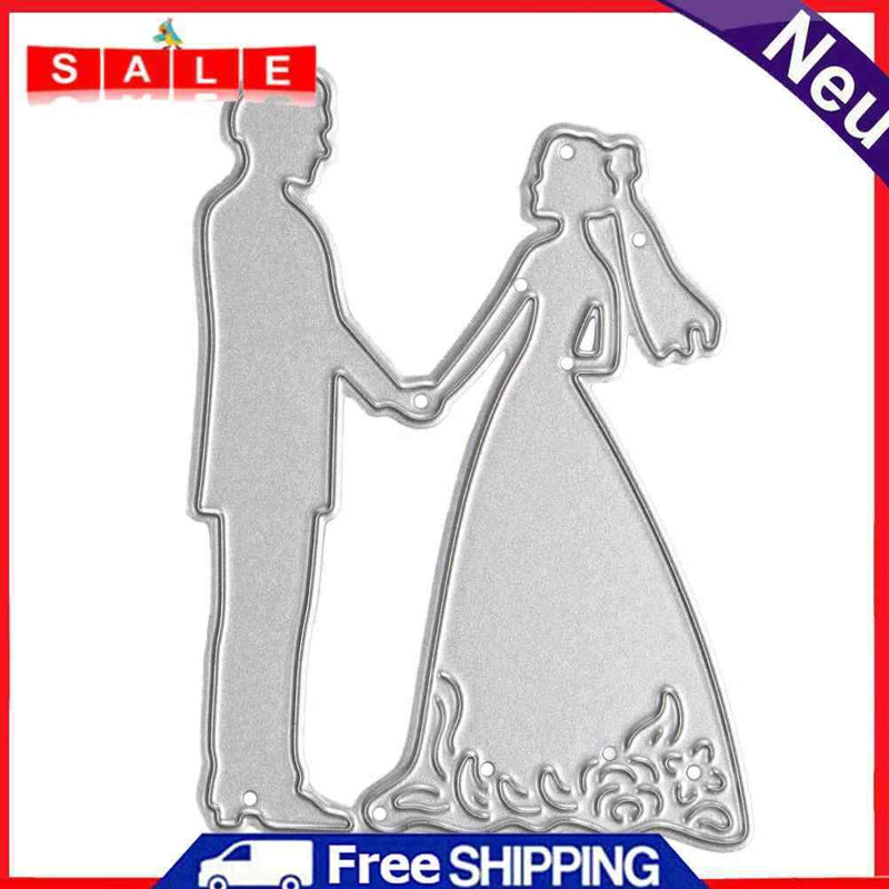Metal Bride Groom Wedding Dies Stencils for DIY Scrapbooking Card Pap