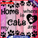 DIY Diamond Painting Kits Full Round Drill Home is Cat Are Home Decoration Gifts