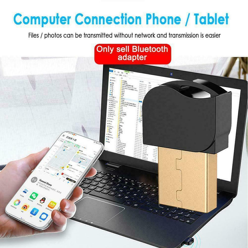 USB Bluetooth 5.0 Adapter Wireless Dongle Stereo Audio PC Laptop TV B0V4
