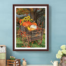 DIY Sunflower Pumpkin Picture Full Round Diamond Painting Kit Rhinestone Draw