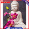 Acrylic Oil Painting By Numbers Buddha Flowers Digital Picture Home Wall Decor