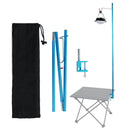 Portable Camping Hiking Pole Lamp Stand Detachable Picnic Hanging Light Holder