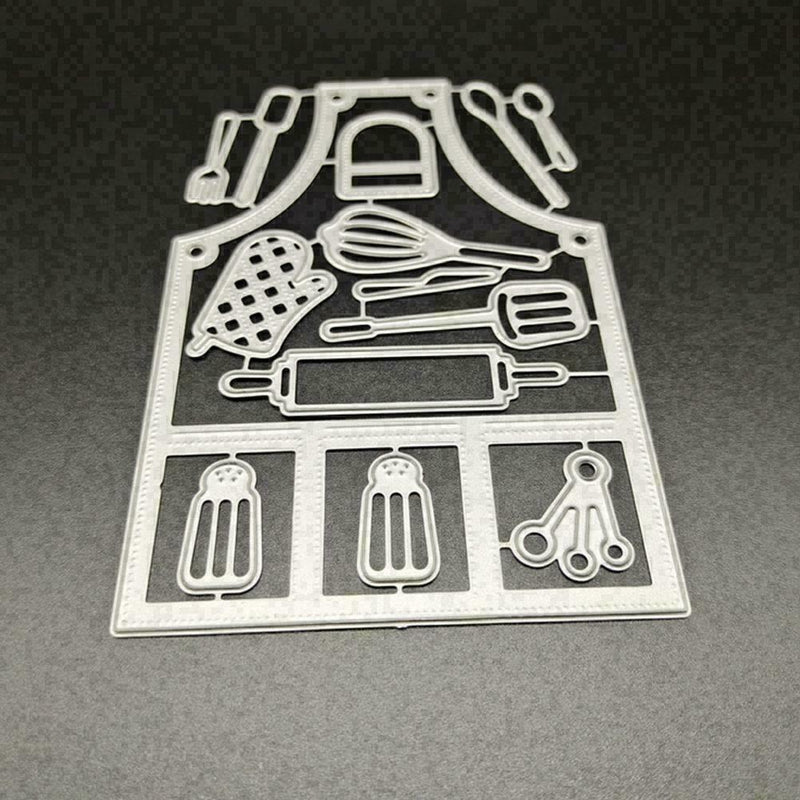 1*Kitchen Apron Cutting Die Stencil Scrapbook Embossing M2L8 Paper W1R4 DIY R2N5