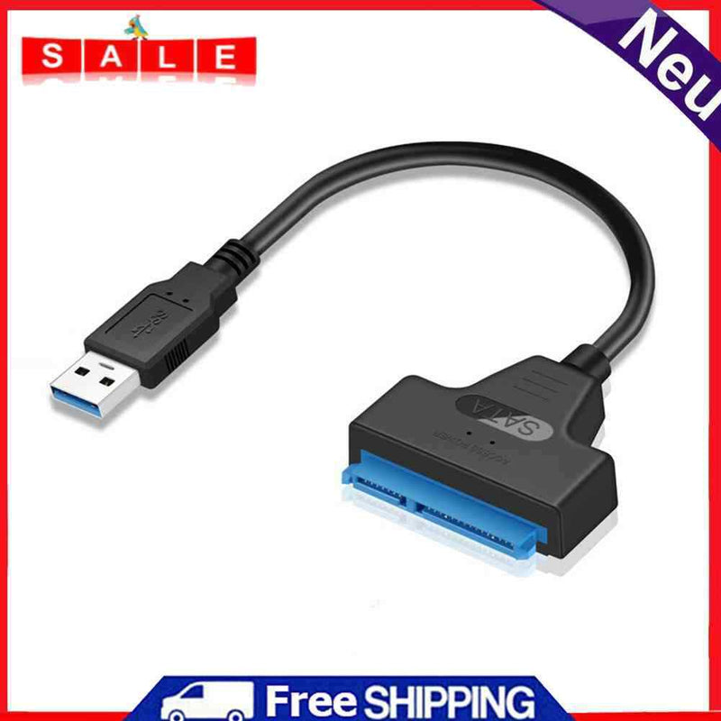 USB 3.0 to SATA7 + 15pin Hard Drive Cable, Converter 2.5"" SSD Hard Drive