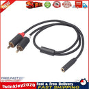 0.4m RCA Cable 2 RCA Male to Female 3.5mm Jack Adapter Audio Cable Cord Newly