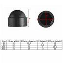 10pcs M6 Dome Plastic Hexagon Bolt Nut Protection Caps for Car Motorcycle Newly