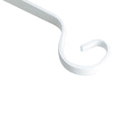 Iron Wall Hanging Basket Flower Pot Planter Lantern Hanger Hook (White)