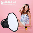 PULUZ Universal 20cm Ring Flash Light Cloth Soft Box Folding Speedlight Dif