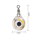 Fishing Lure Trap Light LED Eye ShapeSquid Bait Luminous Lure Lamp (Blue) Newly