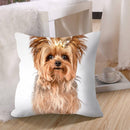 Crown Dog Print Linen Pillowcase Cushion Pillow Cover for Bed Sofa Car Throw
