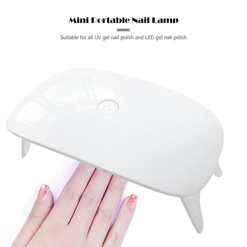 Portable 6W Mini Manicure Lamp Phototherapy USB LED UV Cable Nail Drying Machine