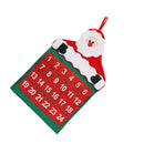 Santa Claus Xmas Countdown Calendar Wall Christmas Advent Calendar Pendant