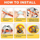 Cushion Helmet Liners Hard Hat Sweatband Comforter Pad Hat Antiperspirant Belt