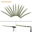 Fishing Hook Sleeve Tube Anti Wrap Positioner Terminal Tackles (80pcs)