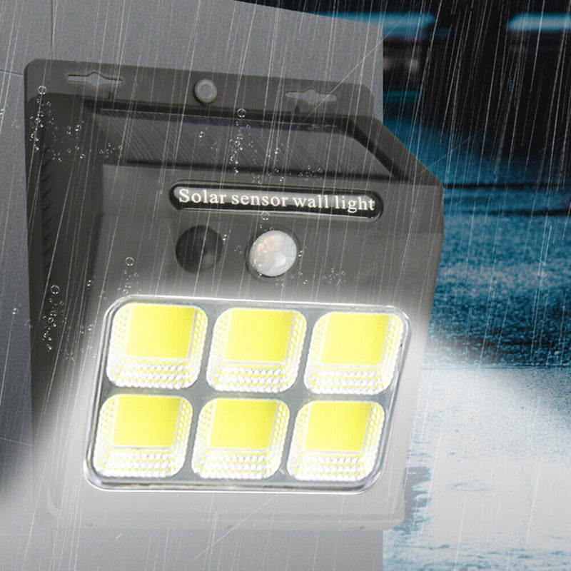 LED COB Solar Lights Outdoor Motion Sensor Waterproof Street Wall Lamps (A)