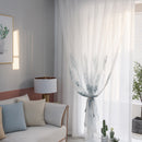 1pc Modern Palm Leaf Windows Tulle Curtains Living Bedroom Screening Yarn Dra