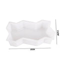Garden Pavement Mold DIY Manually Propylene Paving Concrete Mould (Wave)