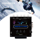 RGBS VGA SCART TO YPBPR Converter Video Adapter Color Brightness Adjustable