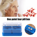 Portable Pill Holder Medicine Storage Box Tablet Cutter Splitter Health Care