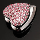 Heart Rhinestone Adhesive Car Hook Organizer Storage Hanger for Cable Headpho