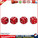 4pcs Dice Style Car Tire Wheel Tyre Caps Valve Stem Dust Covers (Red) Newly