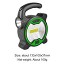 Handheld COB LED Hiking Flashlight Outdoor Tent Camping Flash Lights Green