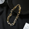 Diamond Fashion Necklace Hip Hop Link Chain Inlaid Rhinestone Cuban Necklace