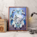 Dreamcatcher and Wolf 5D DIY Full Drill Diamond Painting Rhinestone Wall Picture
