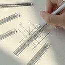 Plastic Straight Ruler Precision Double Sided Measuring Tool Best H5U5