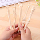 5 pcs/lot Novelty Bone Shape Ballpoint Pen 0.7mm Ink Refill Writing Ball Pens`
