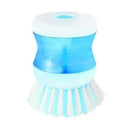 Kitchen Cleaning Brushes Tools Liquid Soap Dispenser DishBowl Brush Pot K6S7