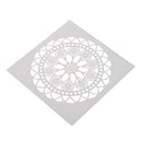 Round Flower Print Coffee Cake Stencil Fondant Buttercream Spray Mold Decor