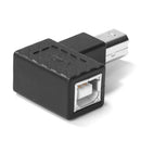 USB 2.0 Type B Male to Female Adapter Right Angled for Printer (Left)
