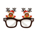 Photo Prop Christmas Glasses Santa Claus Paper Glasses Frame Xmas Tree Elk