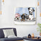 Oil Paint by Numbers Bathtub Dog Canvas Artwork Living Room Picture Decorat