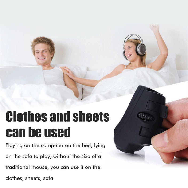 Bluetooth Wireless Finger Ring Mouse Mini USB Pocket Mice for PC Laptop Tablet