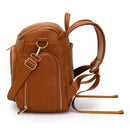 PU Large Capacity Diaper Bag Mommy Bag Backpack for Travel Totes (Brown)