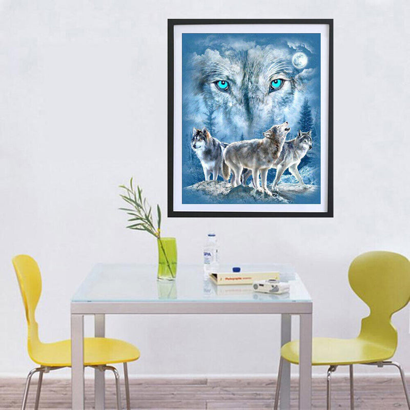 Wolf 5D Diamond Painting Embroidery DIY Cross Stitch Living Room Decor Gift