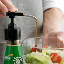 Stainless Steel Oil Bottle Pressure Nozzle Sauce Push-type Pump (Black)
