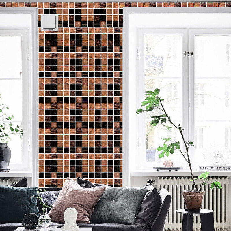 10pcs 10cm Floor Tiles Wall Stickers Bathroom Decals Art Mural Home Decoration