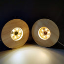 Wooden Base Night Light Crystal Ball Table Lamp Home Decor (125mm Warm) Newly