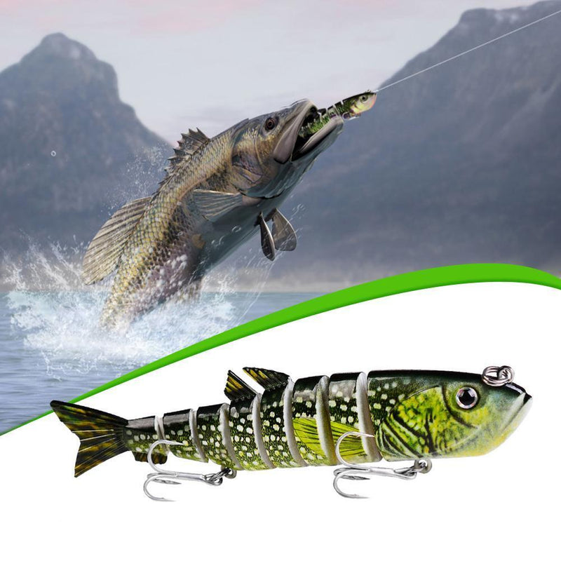 13cm 22g Plastic Lure 8-section Artificial Hard Bait Sea Fishing Tackle (D)
