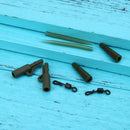 40pc Fishing Tackle carp lead clips Quick Change swivels Anti Sleeve Newly