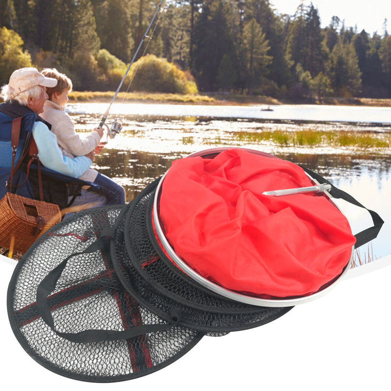 Aluminum Fishing Net Cage Fishing Capture Tool Rubberized Reinforcement