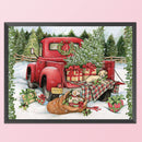Full Cross Stitch 11CT Christmas Car Counted Embroidery DIY Needlework Kits
